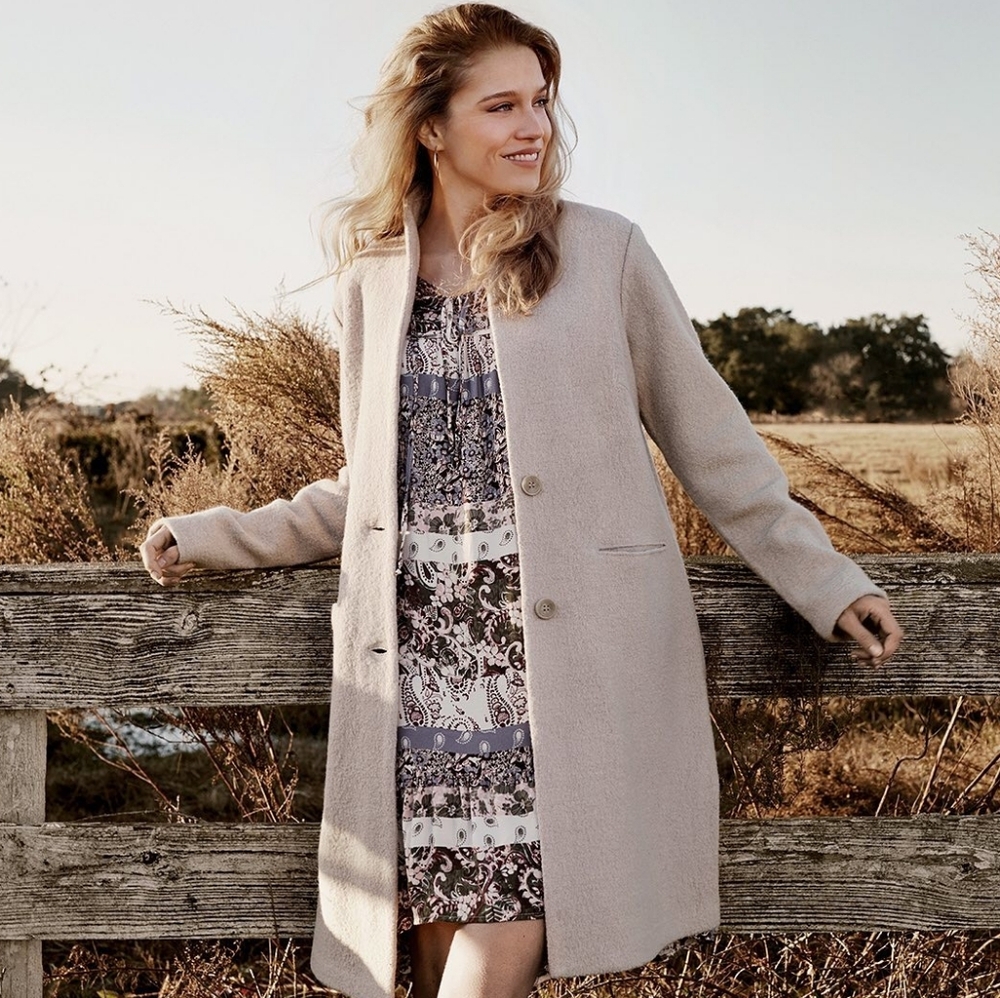 Tribal Gray Women's Coat